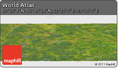 Satellite Panoramic Map of the Area around 60° 37' 44" N, 23° 1' 29" E