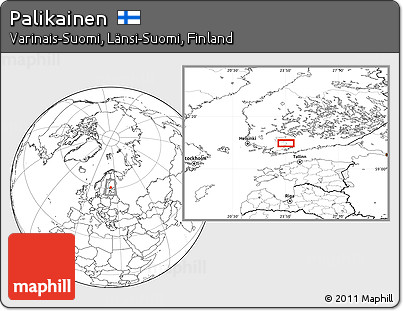 Blank Location Map of Palikainen