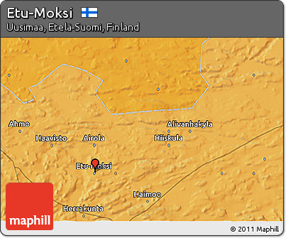 Political 3D Map of Etu-Moksi