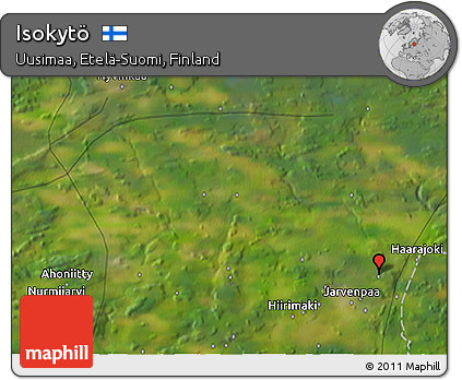 Satellite 3D Map of Isokytö