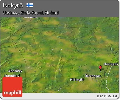 Satellite 3D Map of Isokytö
