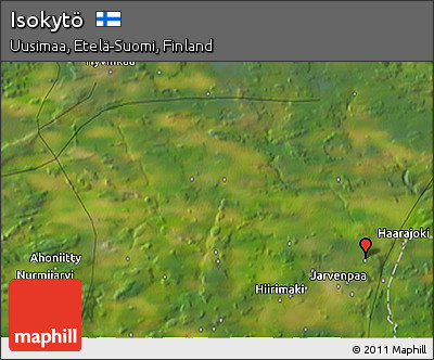 Satellite 3D Map of Isokytö