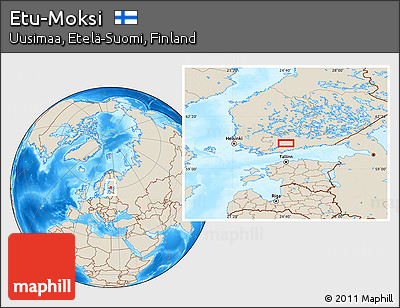 Shaded Relief Location Map of Etu-Moksi