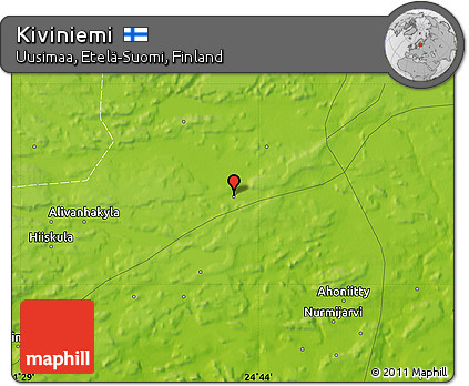 Physical Map of Kiviniemi