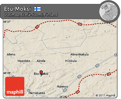 Shaded Relief Map of Etu-Moksi