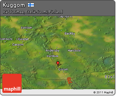 Satellite 3D Map of Kuggom