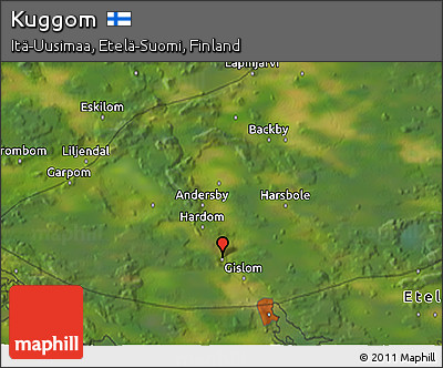 Satellite 3D Map of Kuggom