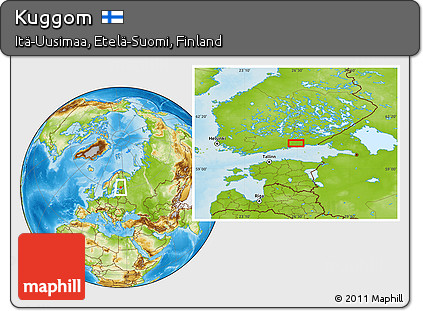 Physical Location Map of Kuggom