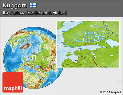Physical Location Map of Kuggom
