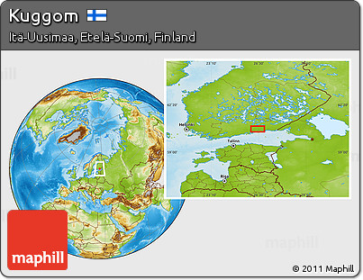Physical Location Map of Kuggom