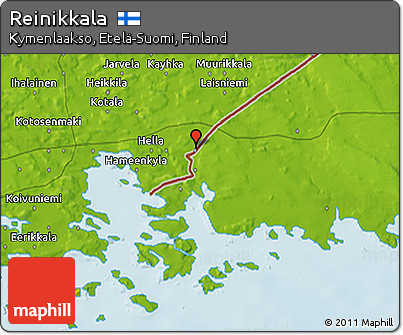 Physical 3D Map of Reinikkala