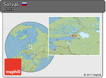 Savanna Style Location Map of Sorvali
