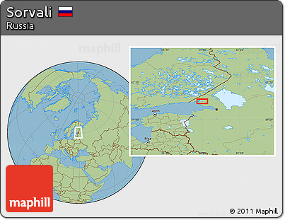 Savanna Style Location Map of Sorvali