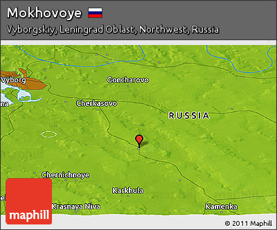 Physical Panoramic Map of Mokhovoye