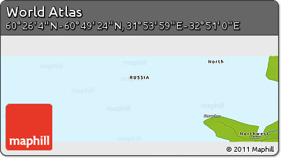 Physical Panoramic Map of the Area around 60° 37' 44" N, 32° 22' 30" E