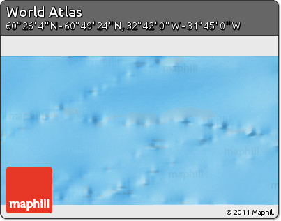 Physical 3D Map of the Area around 60° 37' 44" N, 32° 13' 30" W