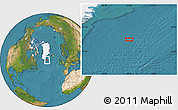 Satellite Location Map of the area around 60° 37' 44" N, 35° 37' 30" W