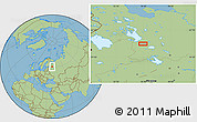 Savanna Style Location Map of the area around 60° 37' 44" N, 36° 37' 30" E