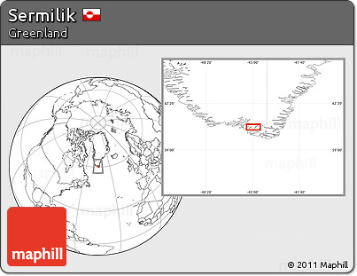 Blank Location Map of Sermilik