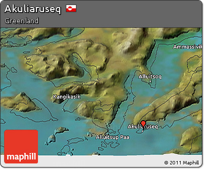 Satellite 3D Map of Akuliaruseq