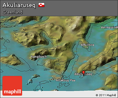 Satellite 3D Map of Akuliaruseq