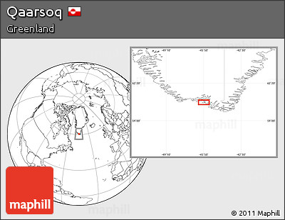 Blank Location Map of Qaarsoq