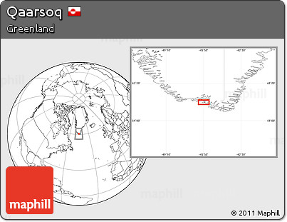 Blank Location Map of Qaarsoq