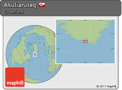Savanna Style Location Map of Akuliaruseq