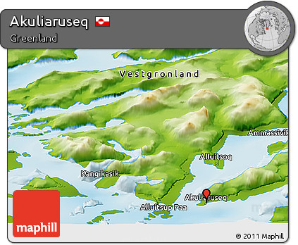 Physical Panoramic Map of Akuliaruseq