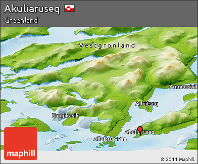 Physical Panoramic Map of Akuliaruseq