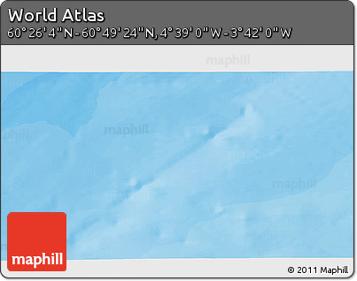 Political 3D Map of the Area around 60° 37' 44" N, 4° 10' 30" W
