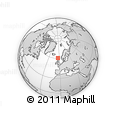 Outline Map of the Area around 60° 37' 44" N, 4° 10' 30" W, rectangular outline
