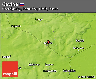 Physical 3D Map of Gavina