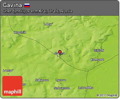 Physical 3D Map of Gavina