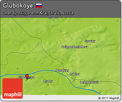 Physical 3D Map of Glubokoye