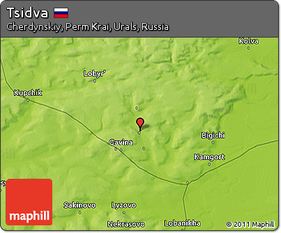 Physical 3D Map of Tsidva