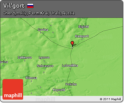 Political 3D Map of Vil'gort