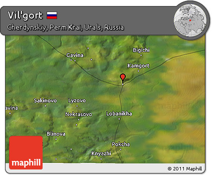 Satellite 3D Map of Vil'gort