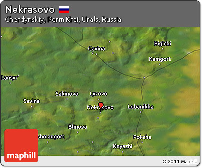 Satellite 3D Map of Nekrasovo
