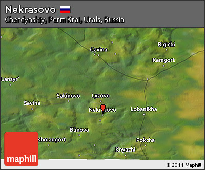 Satellite 3D Map of Nekrasovo