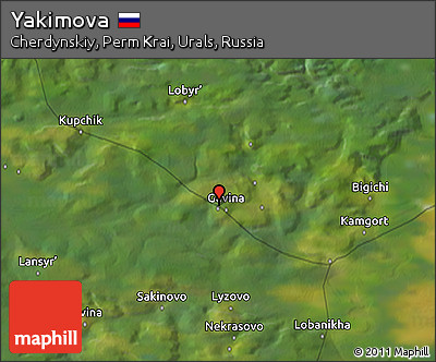 Satellite 3D Map of Yakimova