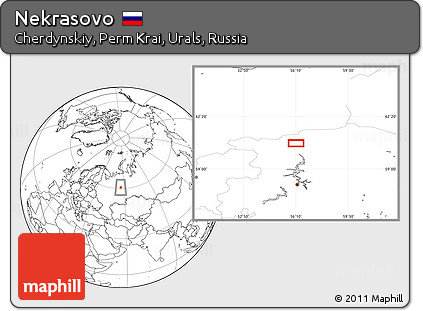 Blank Location Map of Nekrasovo