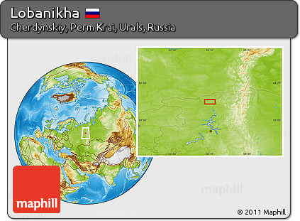 Physical Location Map of Lobanikha