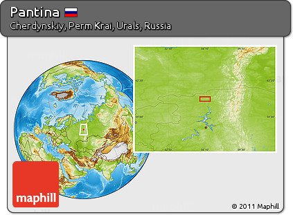 Physical Location Map of Pantina