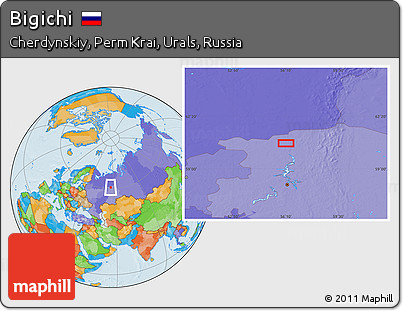 Political Location Map of Bigichi