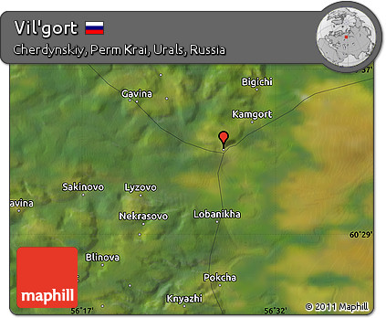Satellite Map of Vil'gort