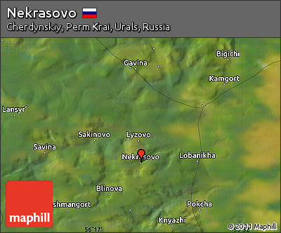 Satellite Map of Nekrasovo