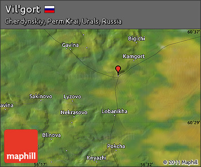 Satellite Map of Vil'gort