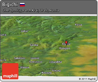 Satellite Panoramic Map of Bigichi