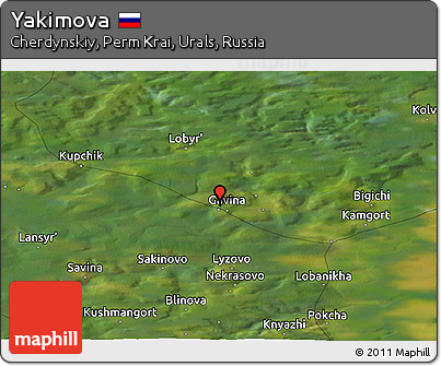 Satellite Panoramic Map of Yakimova